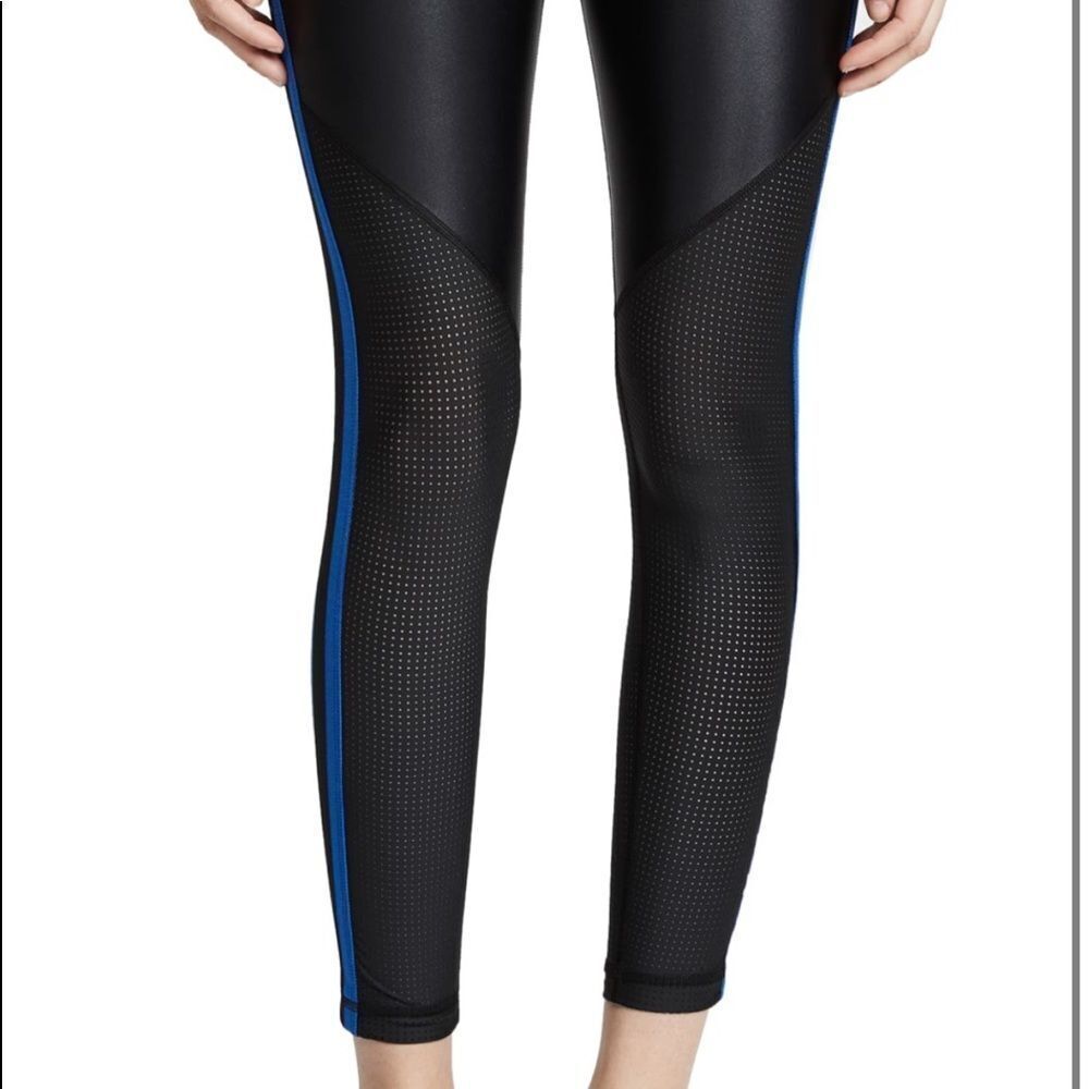 NWT ALALA Varsity Mesh Detailed Shiny Leggings - Picture 5 of 9